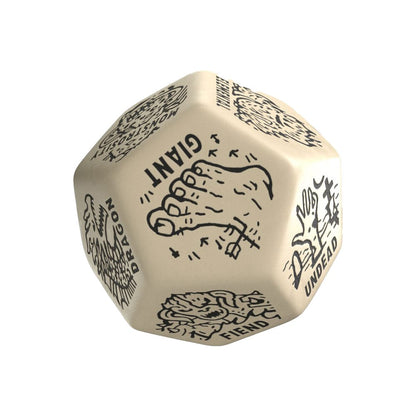 Viridian Würfel Jumbo Würfel Monster Generator Die D12 Beige Image 1