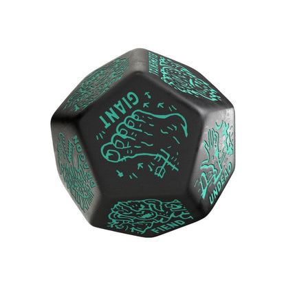 Viridian Würfel Jumbo Würfel Monster Generator Die D12 Schwarz Image 1
