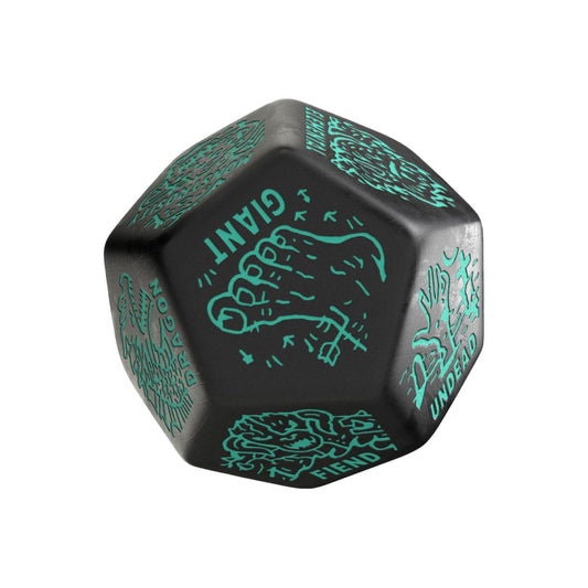 Viridian Würfel Jumbo Würfel Monster Generator Die D12 Schwarz Image 1