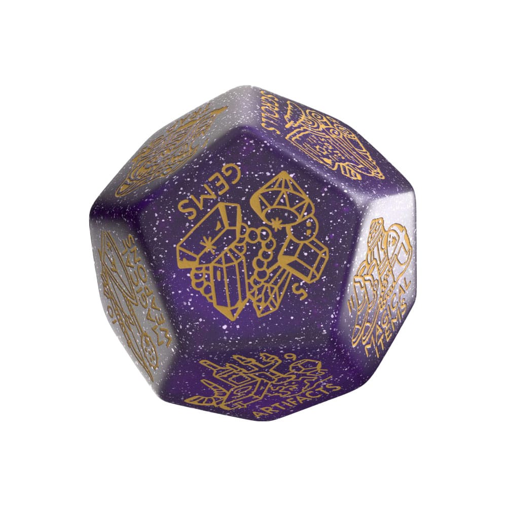 Viridian Würfel Jumbo Würfel Treasure Generator Die D12 Shimmering Purple Image 1