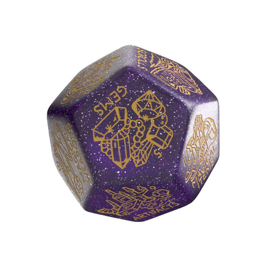 Viridian Würfel Jumbo Würfel Treasure Generator Die D12 Shimmering Purple Image 1