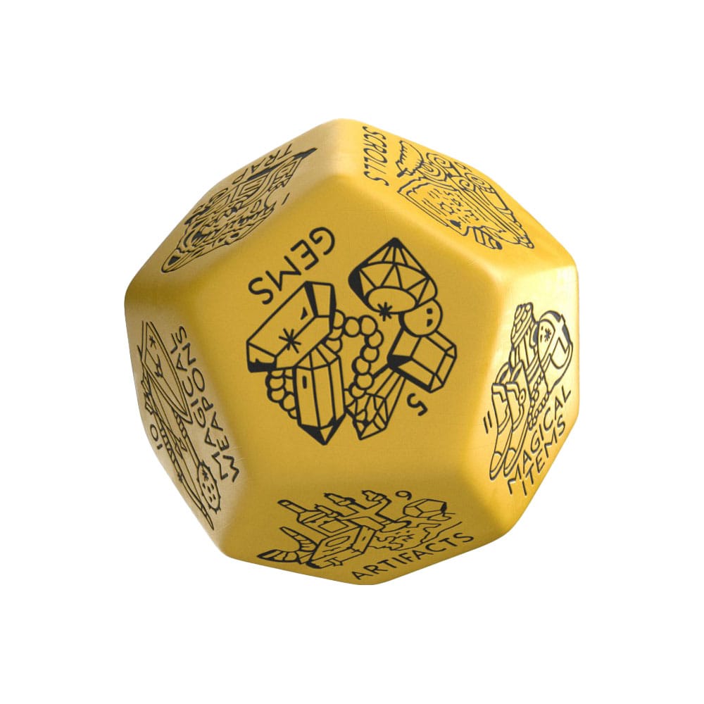 Viridian Würfel Jumbo Würfel Treasure Generator Die D12 Gelb Image 1