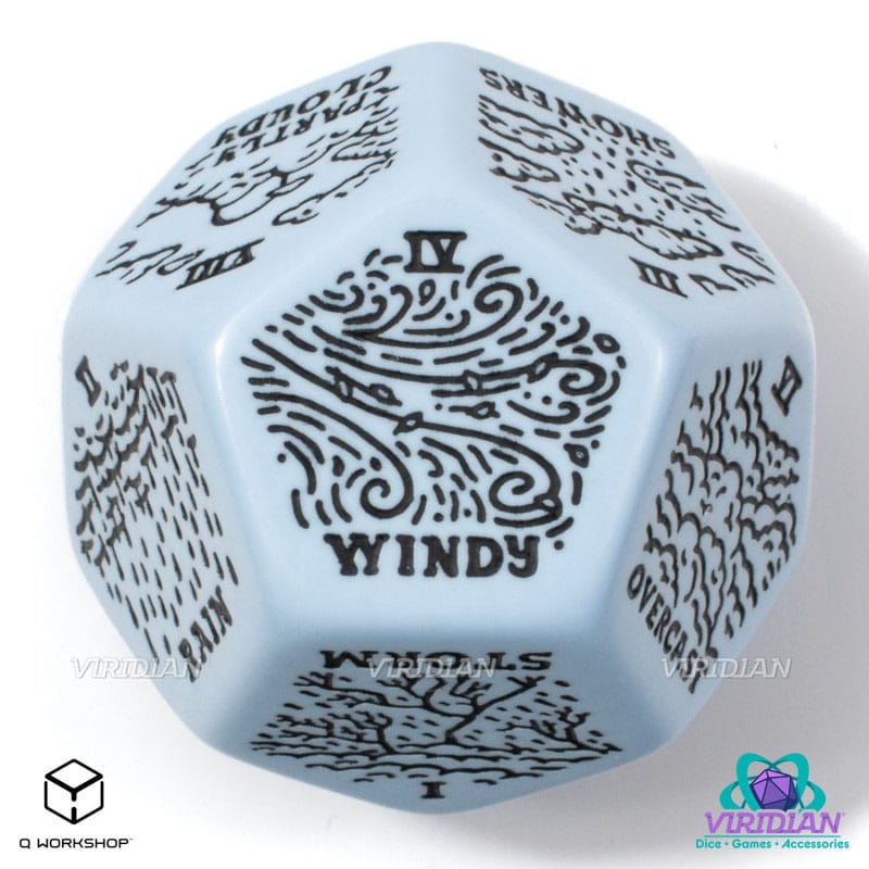 Viridian Würfel Jumbo Würfel Weather Generator Die D12 Blau Image 2