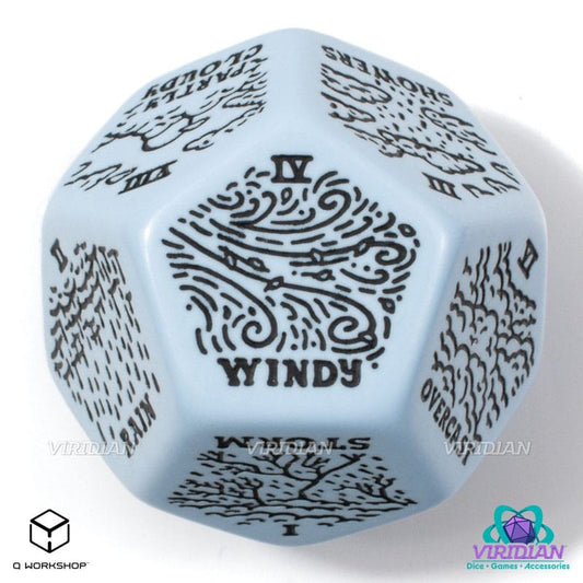 Viridian Würfel Jumbo Würfel Weather Generator Die D12 Blau Image 2
