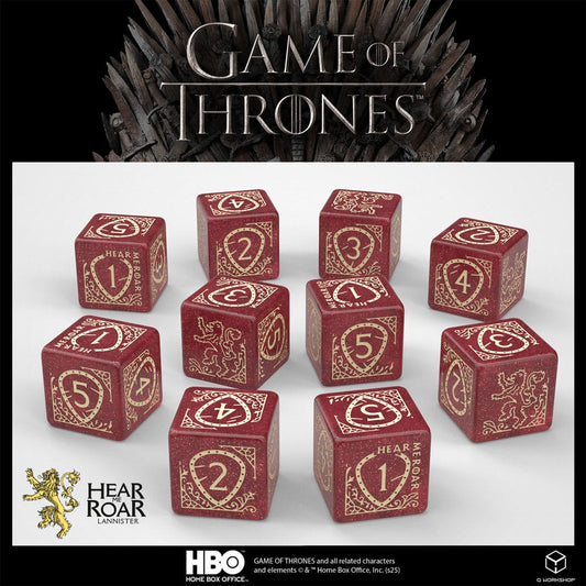 Game of Thrones Würfel Set Lannister 10xD6 (10) Image