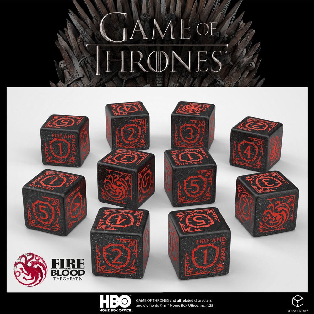 Game of Thrones Würfel Set Targaryen 10xD6 (10) Image