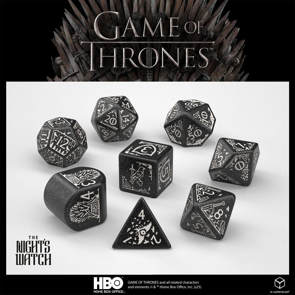 Game of Thrones Würfel Set Night's Watch (8) Image