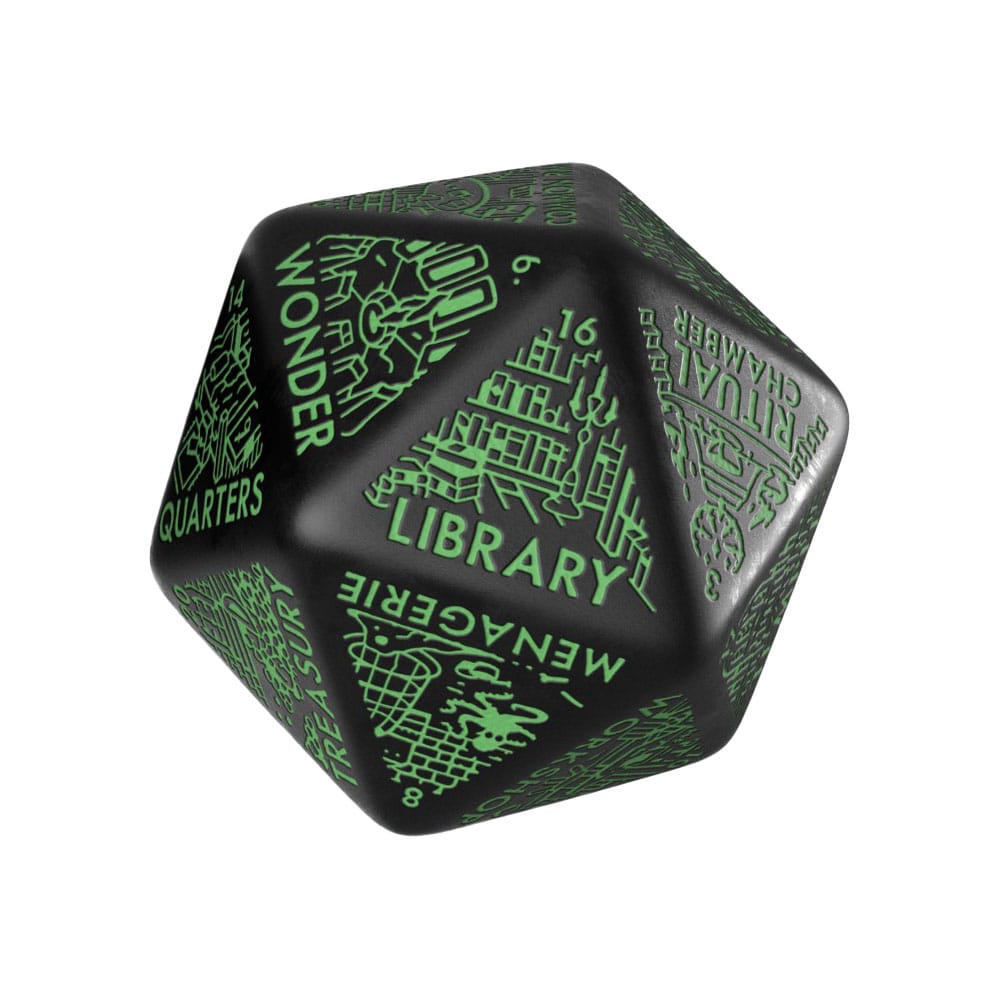Viridian Würfel Jumbo Würfel Dungeon Room Generator D20 Schwarz Image 1