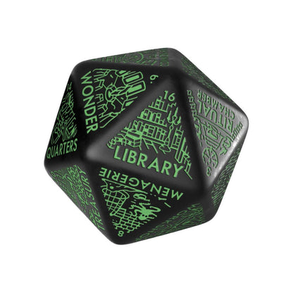 Viridian Würfel Jumbo Würfel Dungeon Room Generator D20 Schwarz Image 1