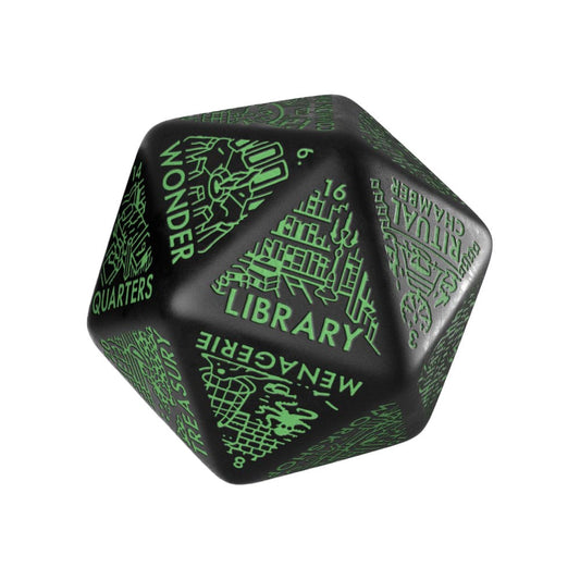 Viridian Würfel Jumbo Würfel Dungeon Room Generator D20 Schwarz Image 1
