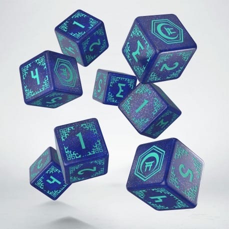 Shadow Scar 8er Würfel Set Essential Blue & Turquoise Image