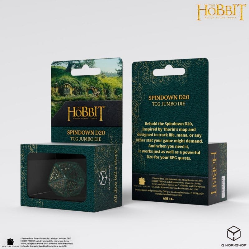 Der Hobbit Spindown Jumbo Würfel Verdant TCG D20 Image 5