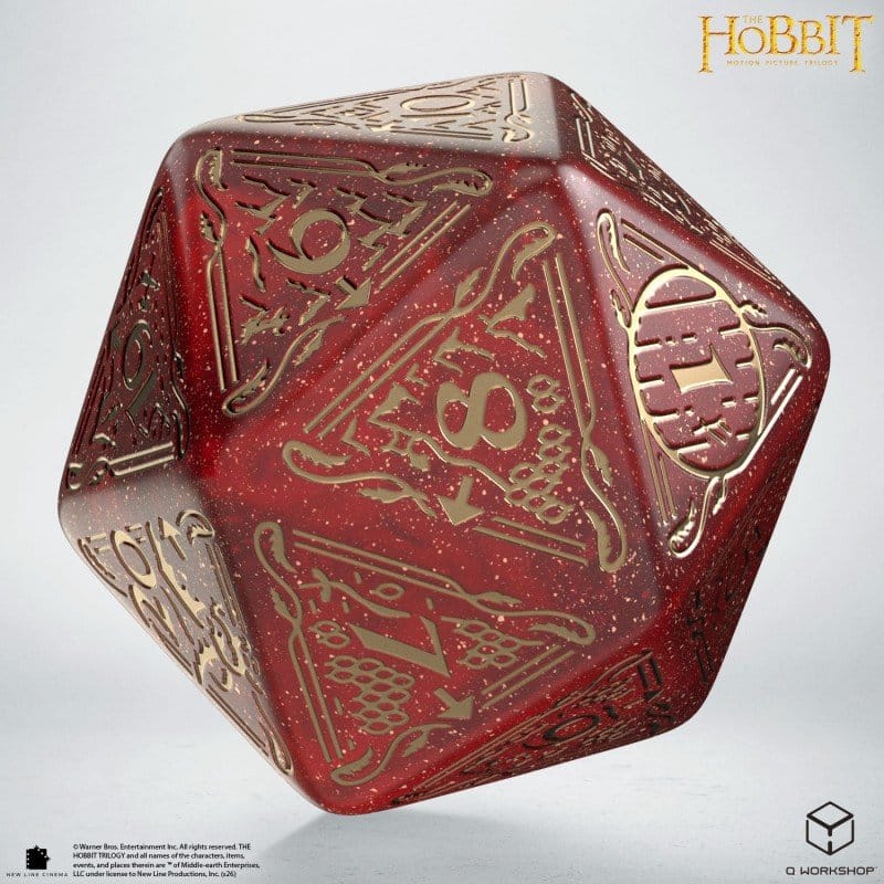 Der Hobbit Spindown Jumbo Würfel Ember TCG D20 Image 1