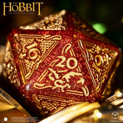 Der Hobbit Spindown Jumbo Würfel Ember TCG D20 Image 5