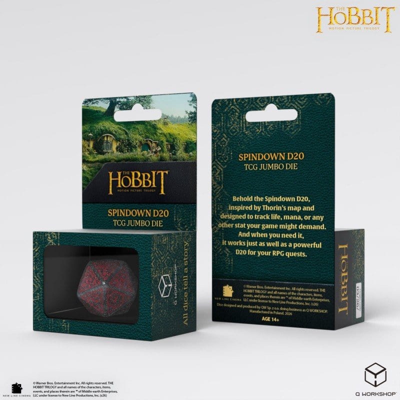 Der Hobbit Spindown Jumbo Würfel Lunaris TCG D20 Image 5