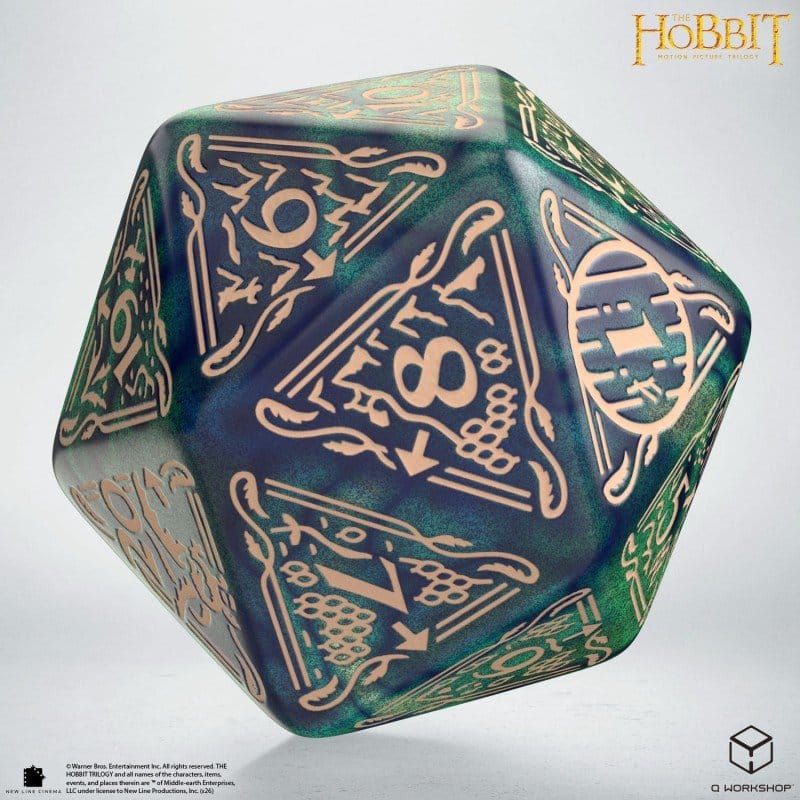 Der Hobbit Spindown Jumbo Würfel Tideborn TCG D20 Image 1