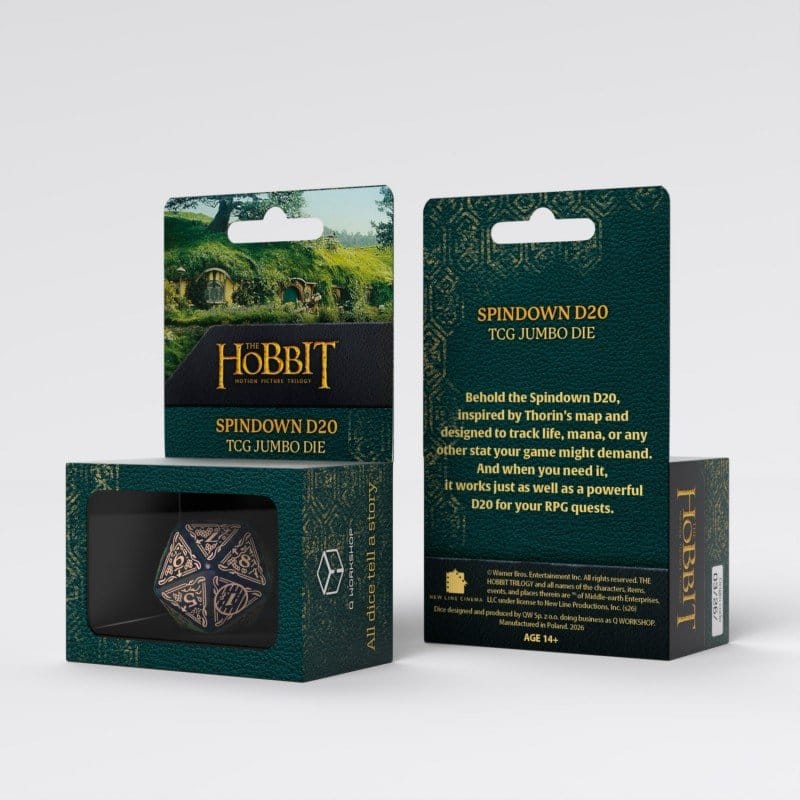 Der Hobbit Spindown Jumbo Würfel Tideborn TCG D20 Image 5