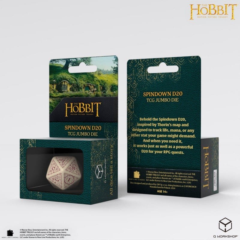 Der Hobbit Spindown Jumbo Würfel Terra TCG D20 Image 3