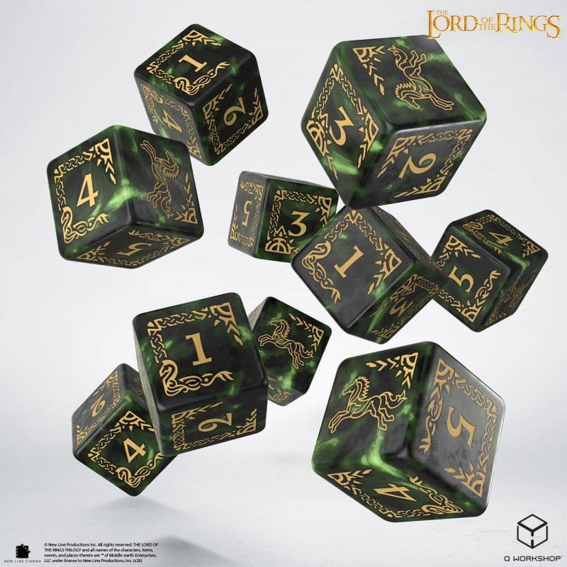 Der Herr der Ringe: 10er D6 Würfelset Rohan Image 1