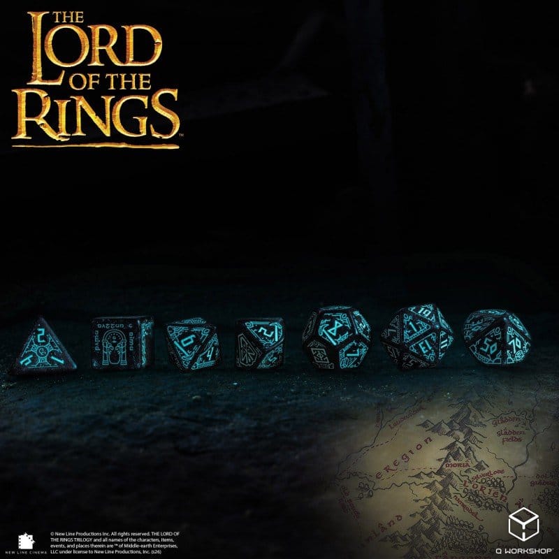 Der Herr der Ringe 7er-Würfelset Moria (Glow in the Dark) Image 2