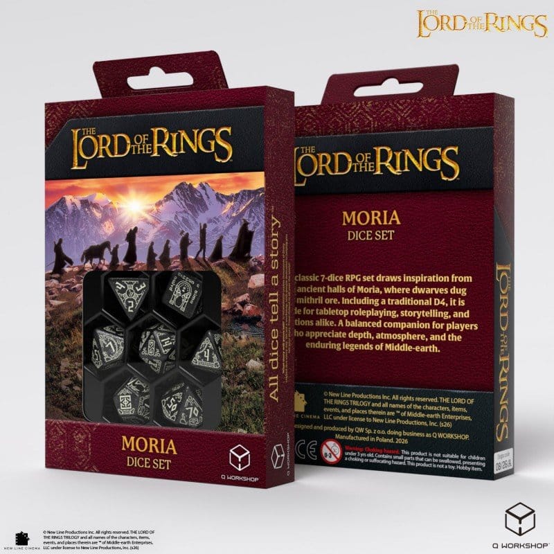 Der Herr der Ringe 7er-Würfelset Moria (Glow in the Dark) Image 5