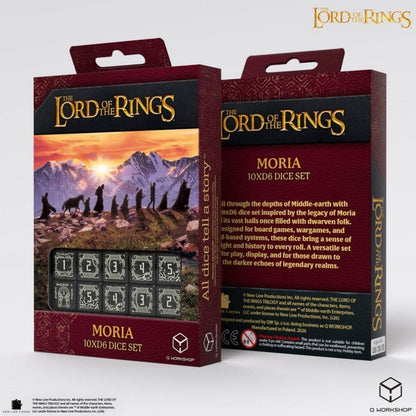 Der Herr der Ringe: 10er D6 Würfelset Moria (Glow in the dark) Image 2