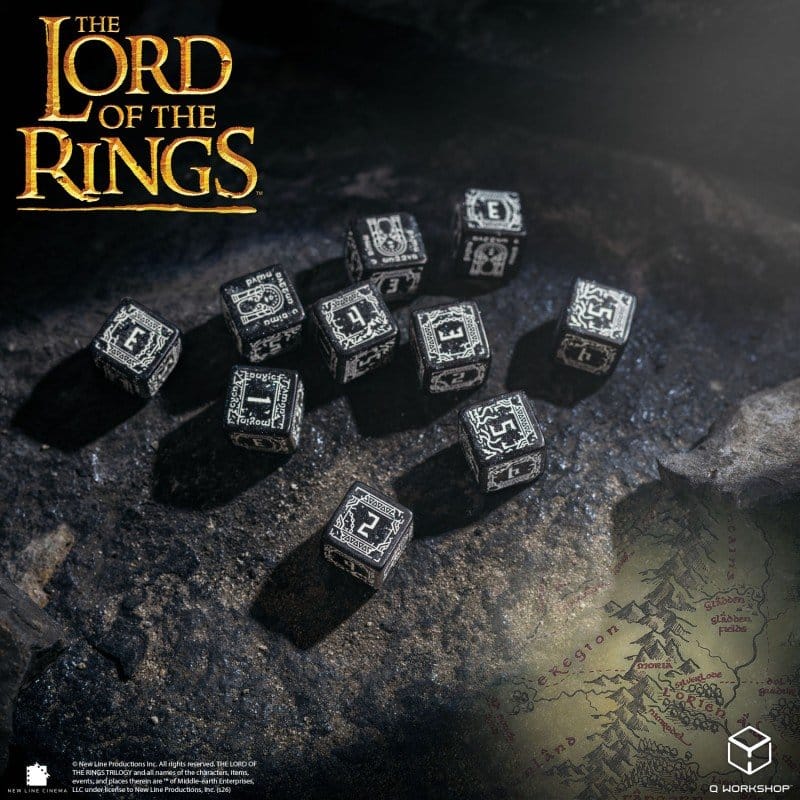 Der Herr der Ringe: 10er D6 Würfelset Moria (Glow in the dark) Image 3