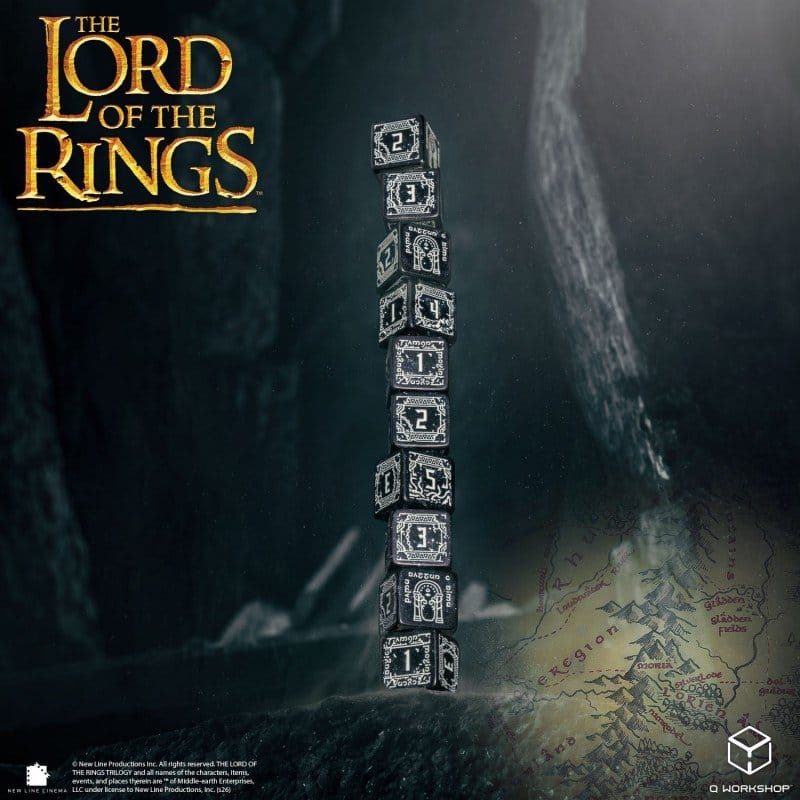 Der Herr der Ringe: 10er D6 Würfelset Moria (Glow in the dark) Image 4