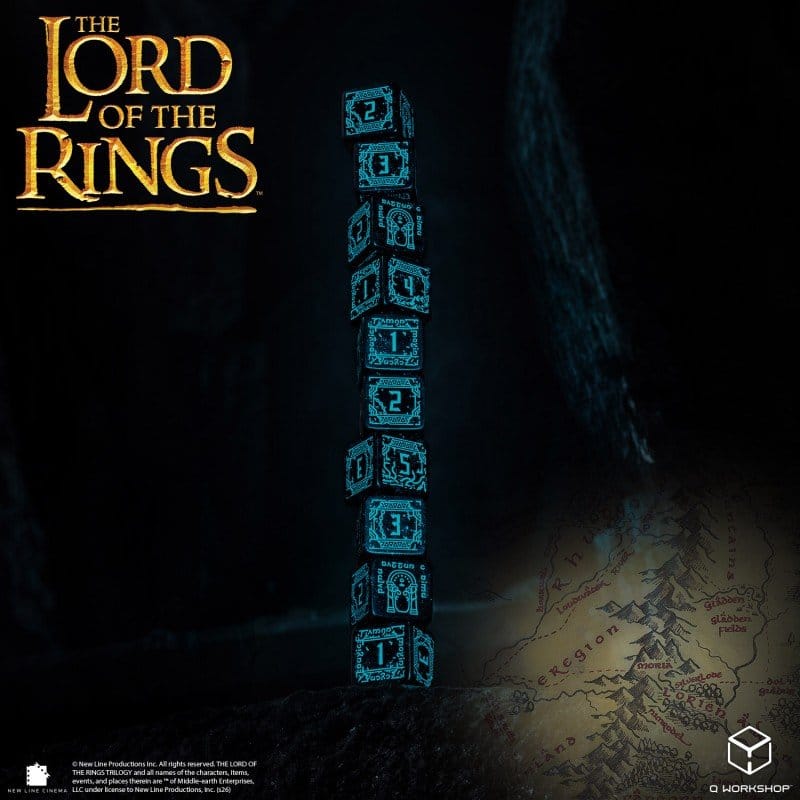 Der Herr der Ringe: 10er D6 Würfelset Moria (Glow in the dark) Image 6