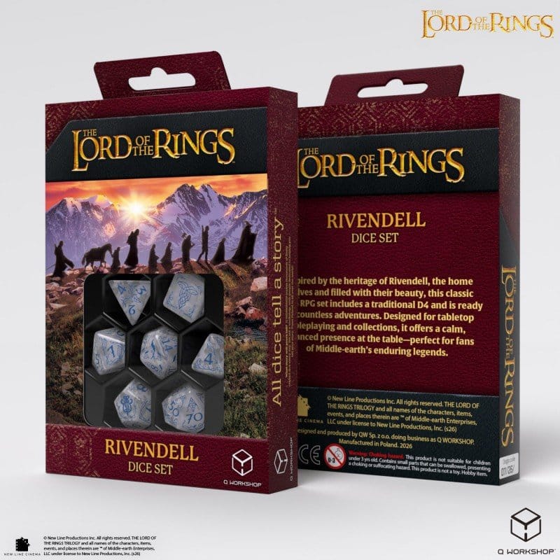 Der Herr der Ringe 7er-Würfelset Bruchtal (Stein) Image 4