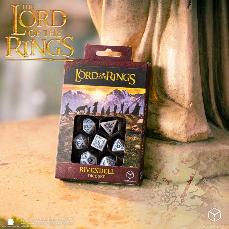 Der Herr der Ringe 7er-Würfelset Bruchtal (Stein) Image 8