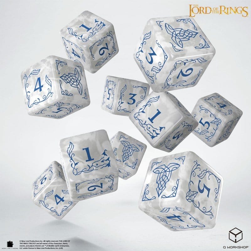 Der Herr der Ringe: 10er D6 Würfelset Bruchtal (Stein) Image 1