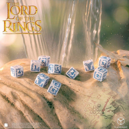 Der Herr der Ringe: 10er D6 Würfelset Bruchtal (Stein) Image 3