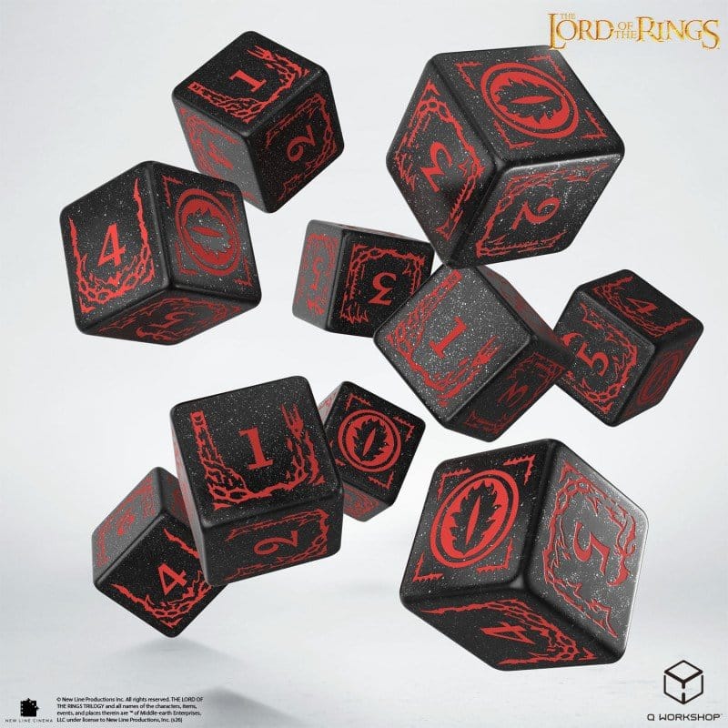 Der Herr der Ringe: 10er D6 Würfelset Mordor Image 1