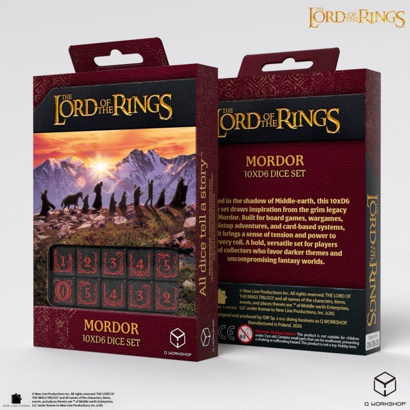 Der Herr der Ringe: 10er D6 Würfelset Mordor Image 4