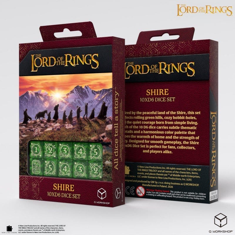 Der Herr der Ringe: 10er D6 Würfelset Auenland Image 2