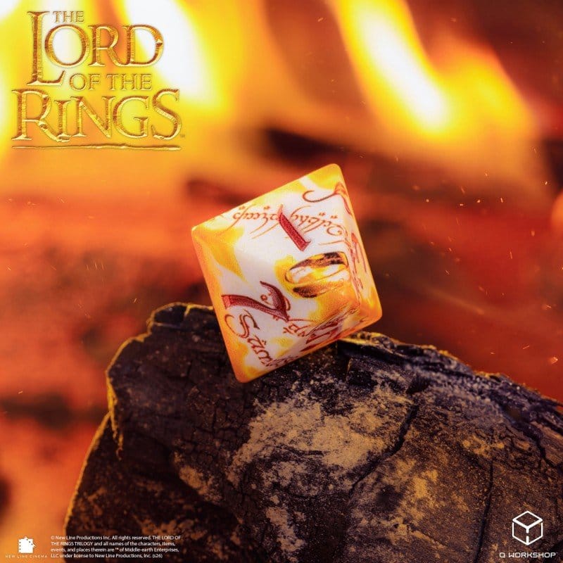Der Herr der Ringe Full Art 7er-Würfelset Ringträger (Whitefire Radiance) Image 3