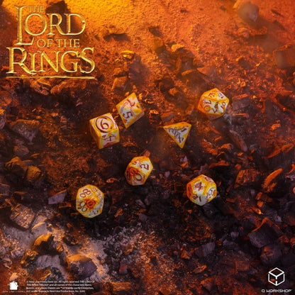Der Herr der Ringe Full Art 7er-Würfelset Ringträger (Whitefire Radiance) Image 4
