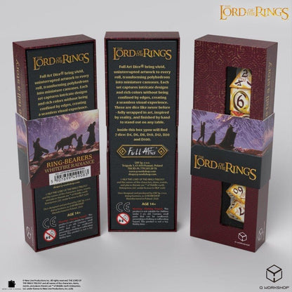 Der Herr der Ringe Full Art 7er-Würfelset Ringträger (Whitefire Radiance) Image 5