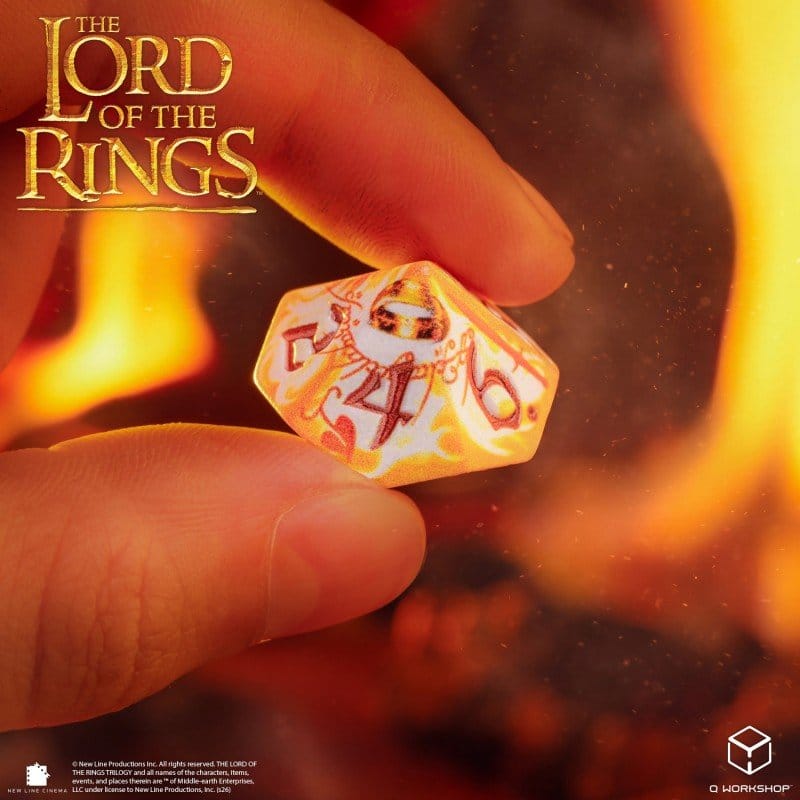 Der Herr der Ringe Full Art 7er-Würfelset Ringträger (Whitefire Radiance) Image 7