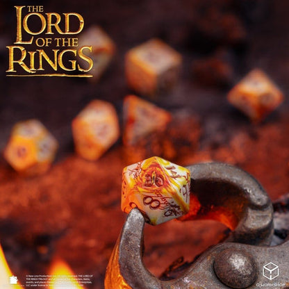 Der Herr der Ringe Full Art 7er-Würfelset Ringträger (Whitefire Radiance) Image 9
