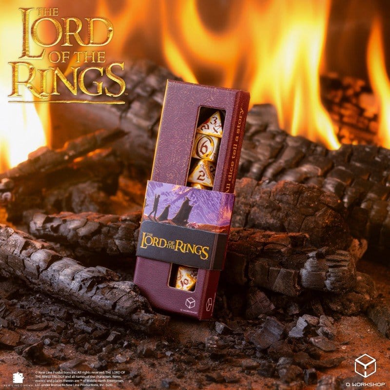 Der Herr der Ringe Full Art 7er-Würfelset Ringträger (Whitefire Radiance) Image 10