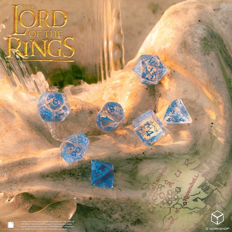 Der Herr der Ringe 7er-Würfelset Bruchtal (Wasser) Image 4