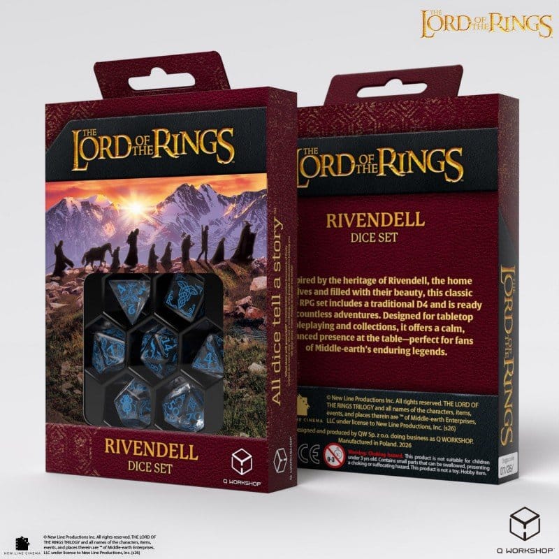 Der Herr der Ringe 7er-Würfelset Bruchtal (Wasser) Image 9