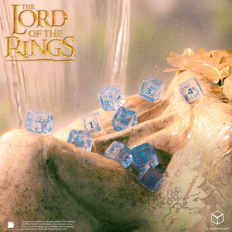 Der Herr der Ringe: 10er D6 Würfelset Bruchtal (Wasser) Image 4