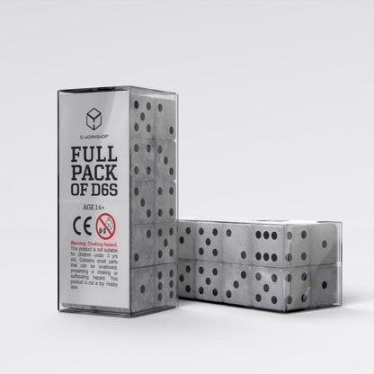 Q Workshop Würfel Set Full Pack D6 Pearl (20) Image 3