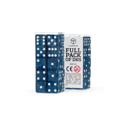 Q Workshop Würfel Set Full Pack D6 Kobalt (20) Image 1