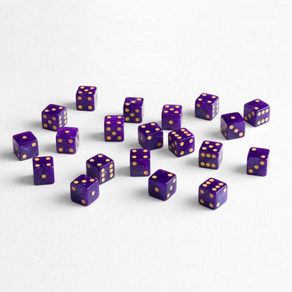 Q Workshop Würfel Set Full Pack D6 Shimmering Purple (20) Image 3