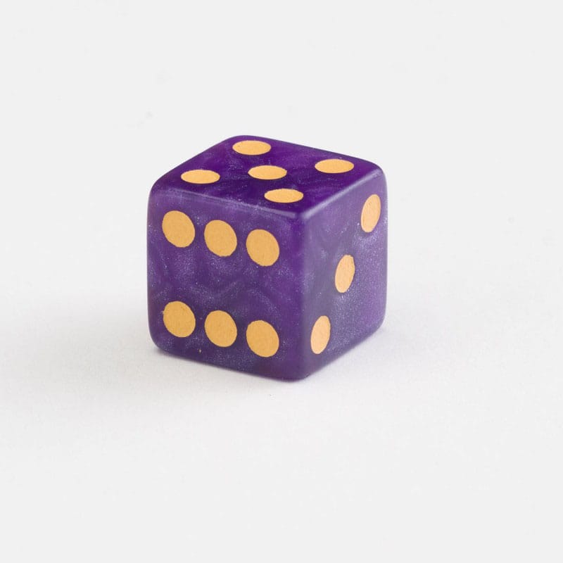 Q Workshop Würfel Set Full Pack D6 Shimmering Purple (20) Image 5