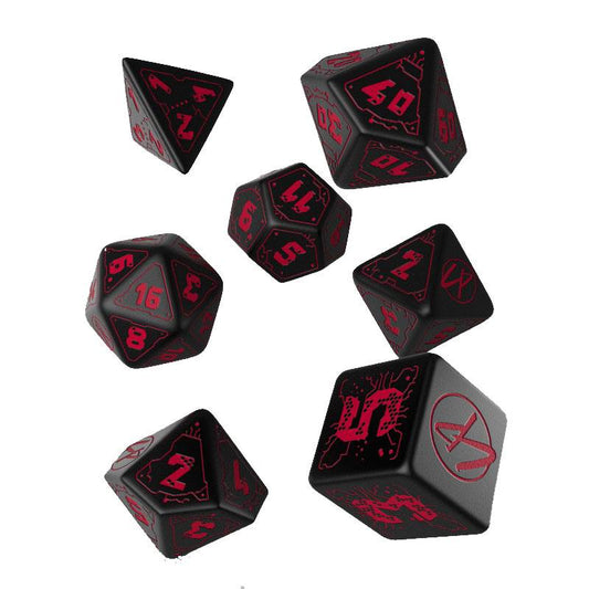 Cyberpunk Würfel Set Blood over Chrome (7) Image 1